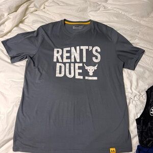 Under Armour Dark Gray 'Rent's Due' Men's T-Shirt